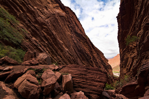 Red rock canyon in Quebrada Cafayate, Argentina