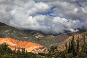 Colorful mountains in Purmamarca, Argentina