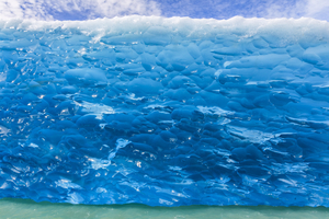 Blue glacier ice, ice block, Argentina