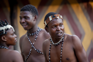 African dancers, group, Botswana