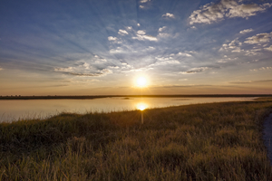 Lake in Nata Bird Sanctuary, Botswana