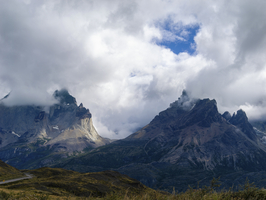 Dramatische Landschaft, Felsengebirge, Nationalpark Torres del Paine, Patagonien, Chile