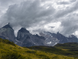 Dramatische Landschaft, Felsengebirge, Nationalpark Torres del Paine, Patagonien, Chile