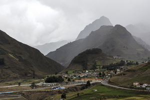 Berglandschaft am Quiotoa-Loop, Provinz Cotopaxi, Ecuador