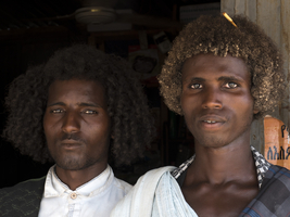 Afar men, portrait, Semera, Ethiopia, Africa