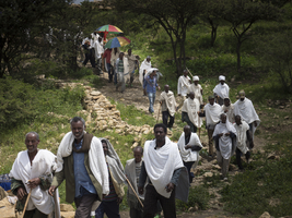 Funeral procession and procession; Ethiopia; Africa