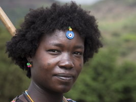 Young woman from the Derasche tribe, portrait, Ethiopia, Africa