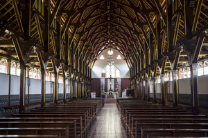 Old Portuguese wooden church, Flores, Indonesia