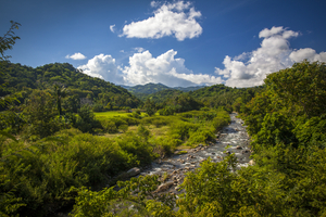 River and landscape on Flores, Indonesia