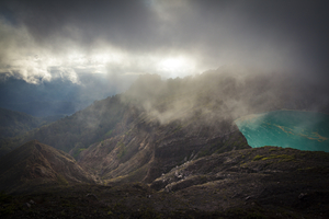 Kelimutu volcano in the morning, Flores, Indonesia