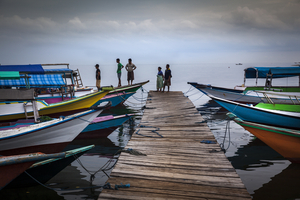 Boat dock at Riung, Flores, Indonesia