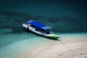 Boat in Komodo National Park, Flores, Indonesia