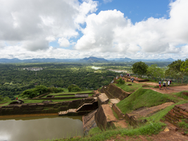 Alte Festungsanlage auf Sigiriya Felsen, Sri Lanka