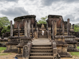 Runder Tempel in Polonnaruwa, Sri Lanka
