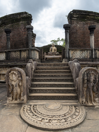 Runder Tempel in Polonnaruwa, Sri Lanka