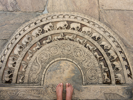 Bodenrelief mit Elefanten, Polonnaruwa, Sri Lanka