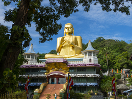 Sitzender Buddha, goldener Tempel, Dambulla, Sri Lanka