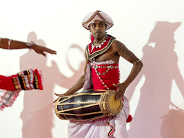Tänzer und Trommler, Oak-Ray Tanz, Sri Lanka