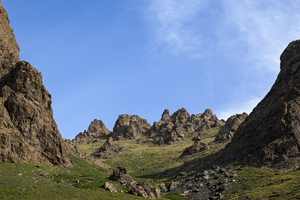 Felsen Landschaft im Gobi-Altai, Mongolei