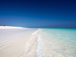 Long beach, turquoise soft sea, Ambatomilo, Madagascar