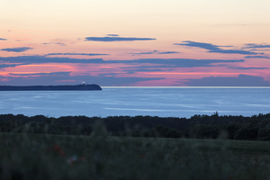 Sonnenuntergang über Kap Arkona, Insel Rügen, Ostsee, Deutschland
