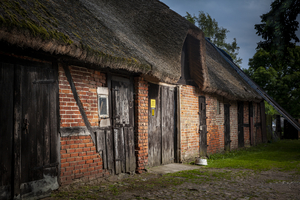Old barn, farm, Groß Zicker Mönchgut island Rügen, Germany