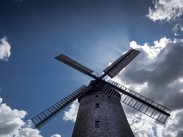 Dutch windmill in Straupitz, Germany