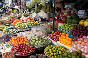 Obst und Früchte Markt in Nha Trang, Vietnam