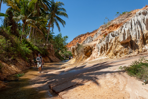 Schlucht mit Sandformationen, Fairy Stream, Mui Nee, Vietnam