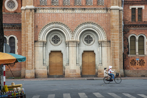 Kathedrale Notre-Dame von Saigon, Fahrrad, Vietnam