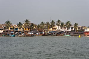 Stadtbild ma Wasser, Hoi An, Vietnam