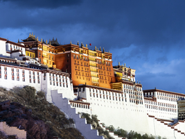 Potala Palast, ehemaliger Palast des Dalai Lama, Lhasa, Tibet, China