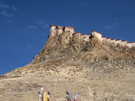 Festung auf dem Berg, Gyangze, Tibet, China
