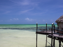 Jetty, coast, Jambiani, Zanzibar